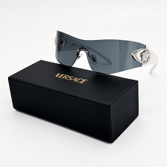 NEW VE2280 1000/87 VERSACE SHIELD UNISEX SUNGLASSES  VE2280 100087 - Picture 1 of 8
